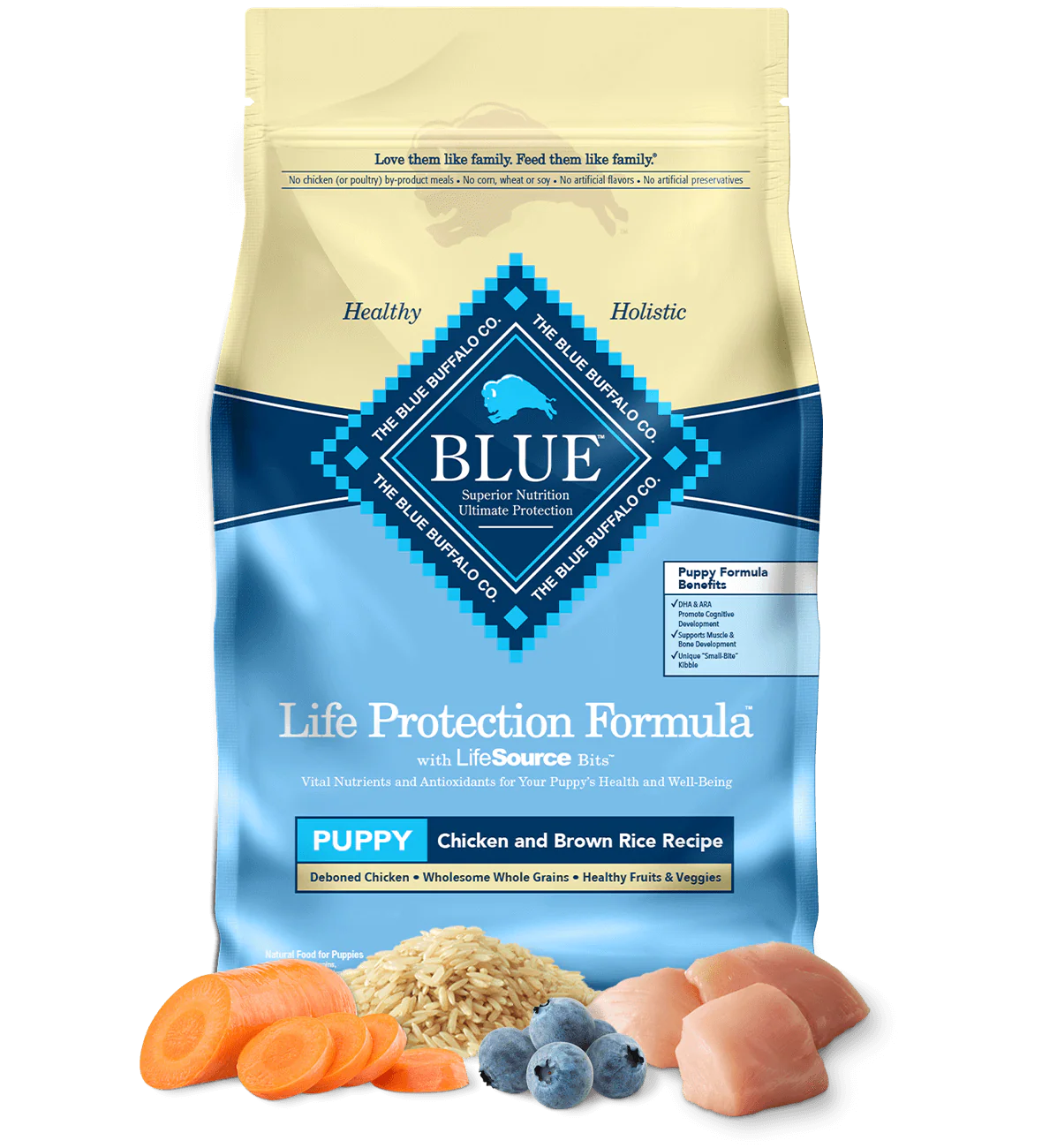 Blue Buffalo Puppy Chicken And Brown Rice Dry Dog Food Dry - main product image