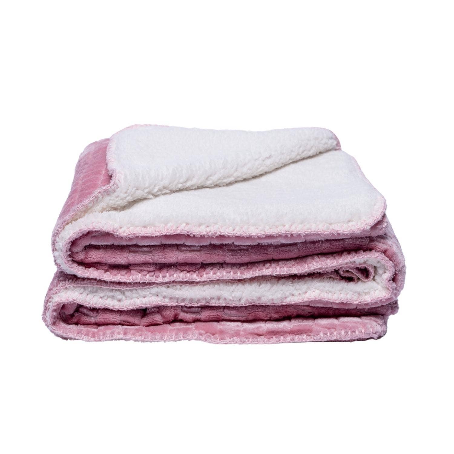 Pet Bed Family Textured Sherpa Blanket 50 60 for Daily Use - close up product image for pet bed