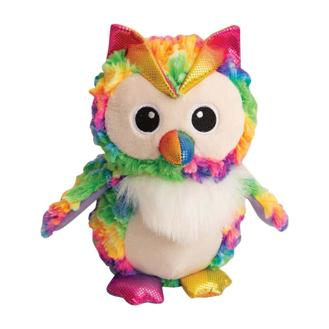 Snugarooz Hootie Owl Rainbow 8 Interactive Dog Toy Durable - main product image