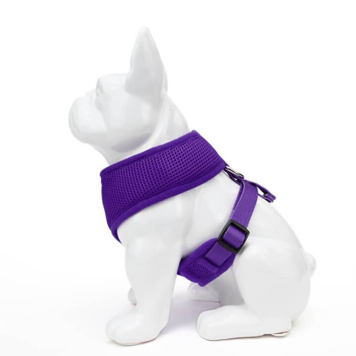 Dog Harness EcoBark Purple Harness Over-the-Head Soft Mesh - gallery product image for dog harness