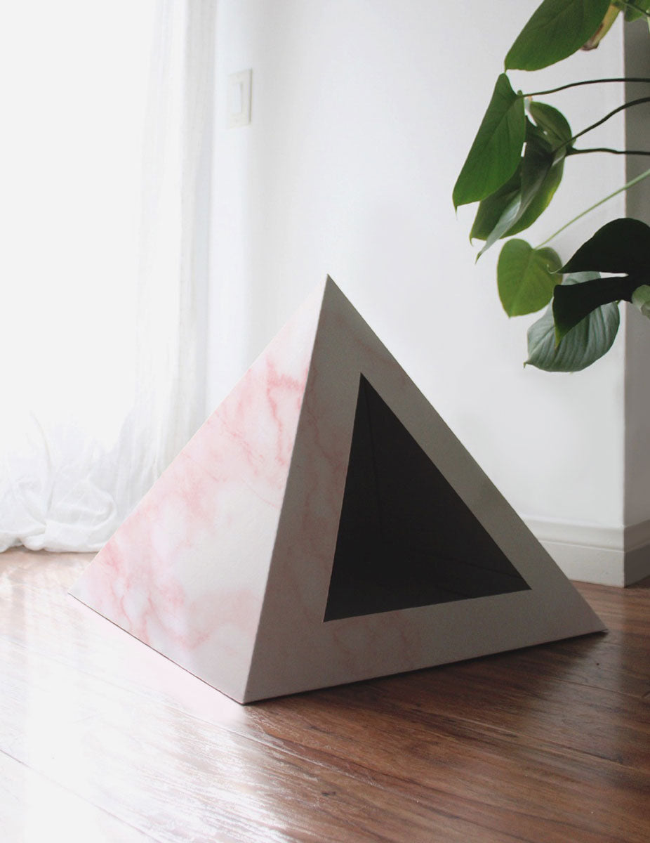 'Rose Quartz' Cardboard Cat Pyramid - gallery image 6