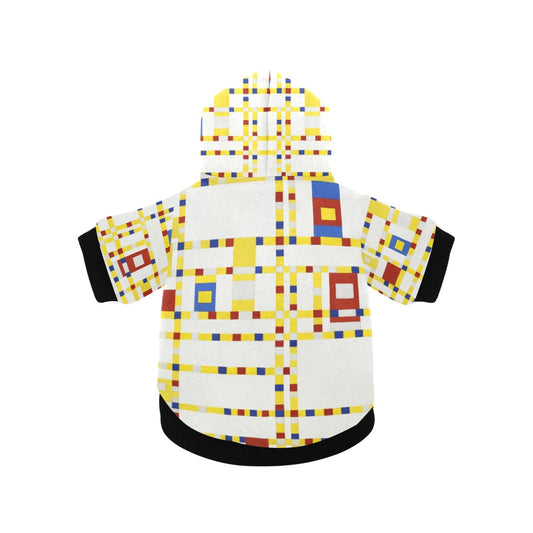 Pet Apparel Mondrian Broadway Boogie Woogie Button Hoodie - main product image for pet apparel