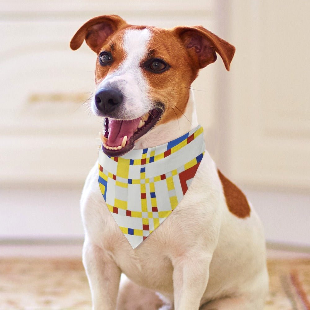 Pet Supply Mondrian Broadway Boogie Woogie Scarf for Comfort main product image for dogs and cats