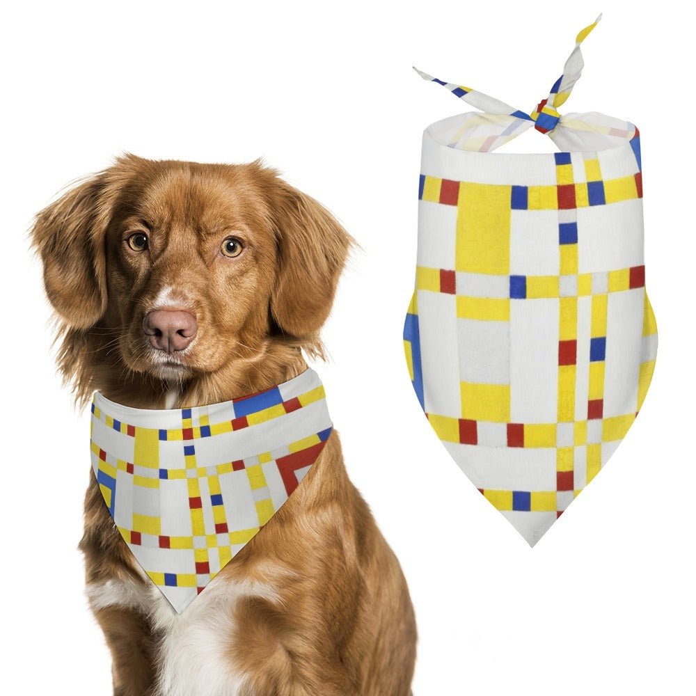 Pet Supply Mondrian Broadway Boogie Woogie Scarf for Comfort main product image for dogs and cats