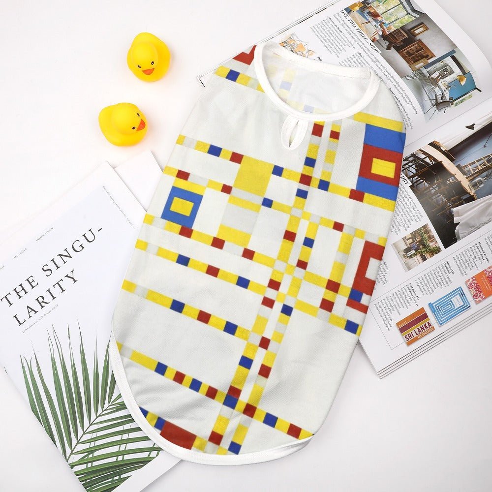 Pet Supply Mondrian Broadway Boogie Woogie Vest for Comfort - close up product image for pet supply