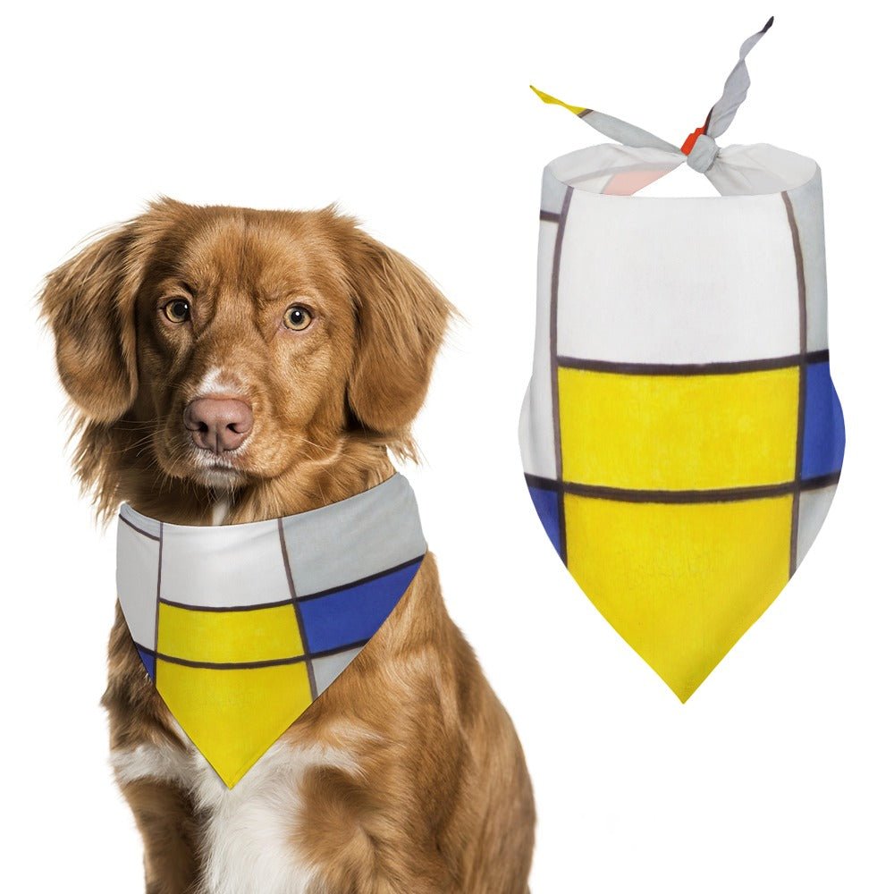 Pet Supply Mondrian Composition Scarf for Daily Use main product image for dogs and cats