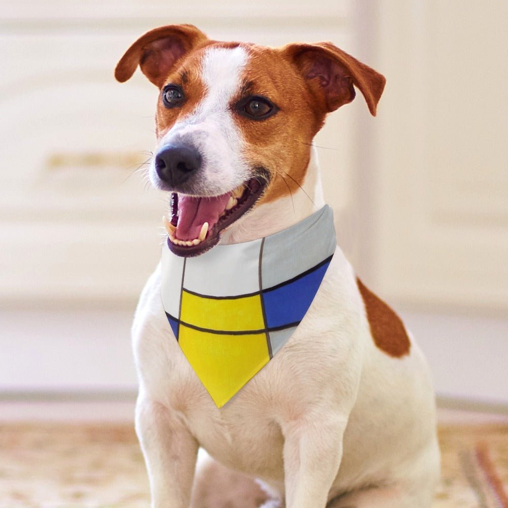 Pet Supply Mondrian Composition Scarf for Daily Use main product image for dogs and cats