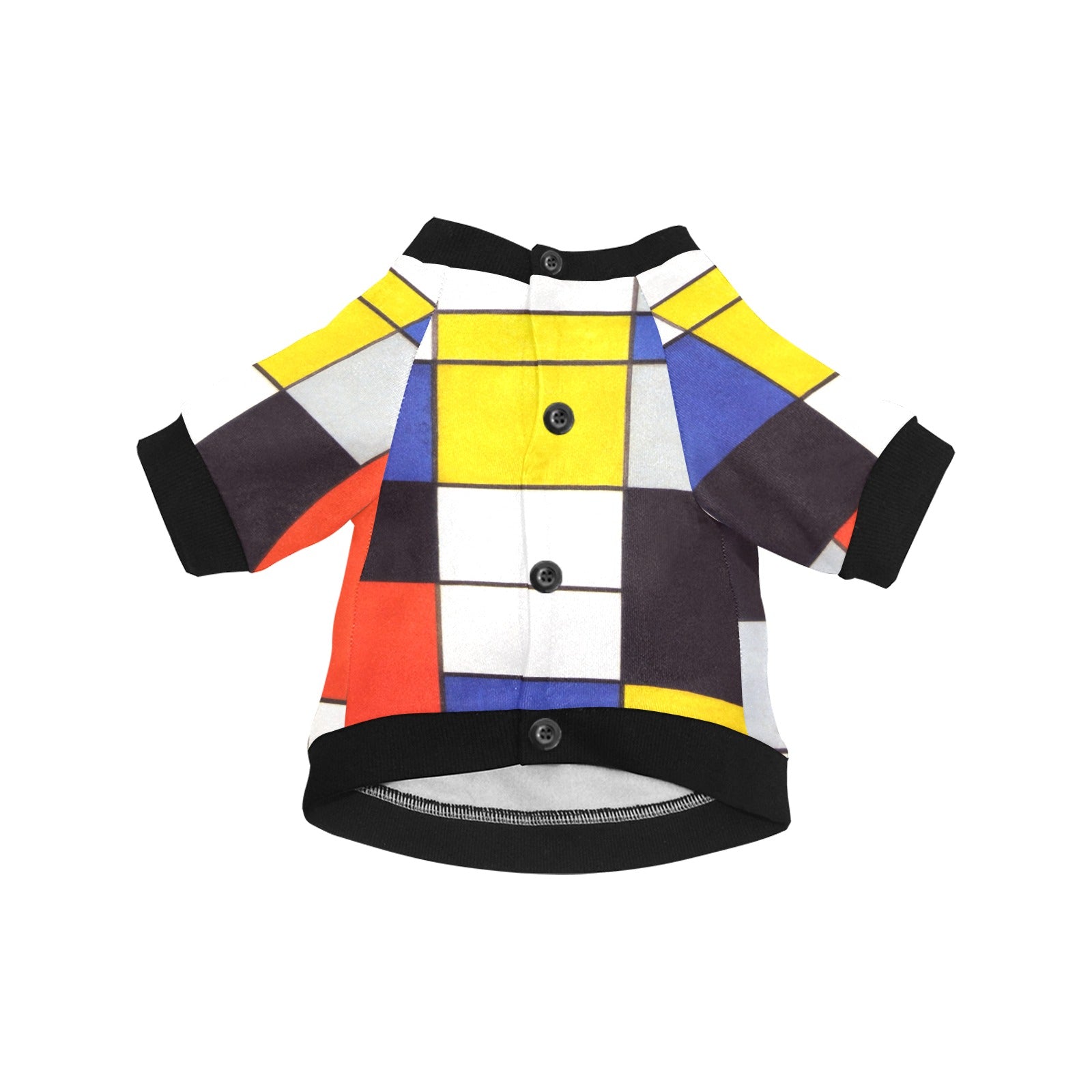 Pet Apparel Mondrian Composition Round Neck Shirt l main product image for dogs and cats