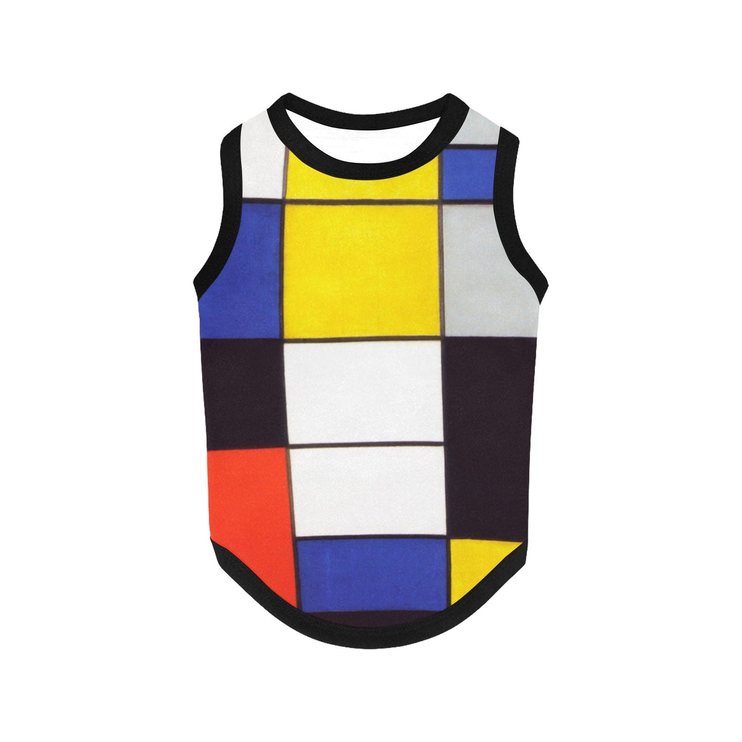 Pet Supply Mondrian Composition Tank Top for Daily Use main product image for dogs and cats