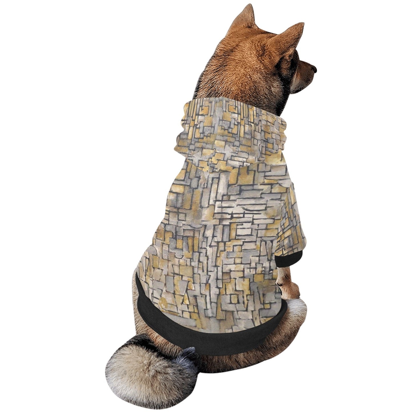 Pet Apparel Mondrian Tableau No Composition No VII Button main product image for dogs and cats