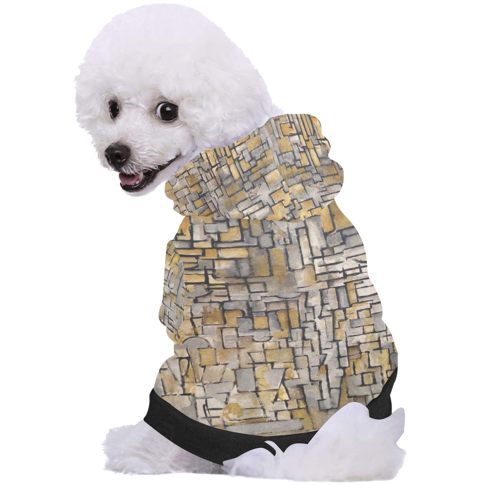 Pet Apparel Mondrian Tableau No Composition No VII Button main product image for dogs and cats