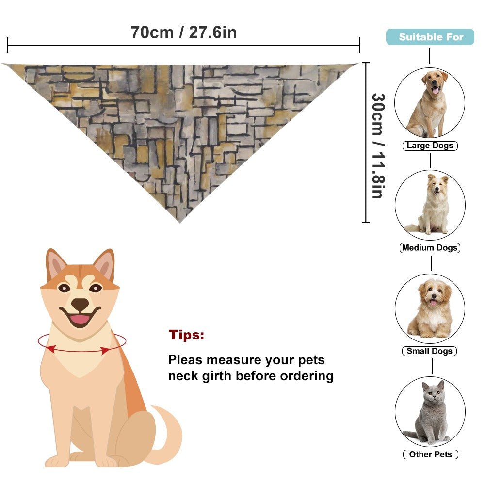 Pet Supply Mondrian Tableau No Composition No VII Scarf main product image for dogs and cats