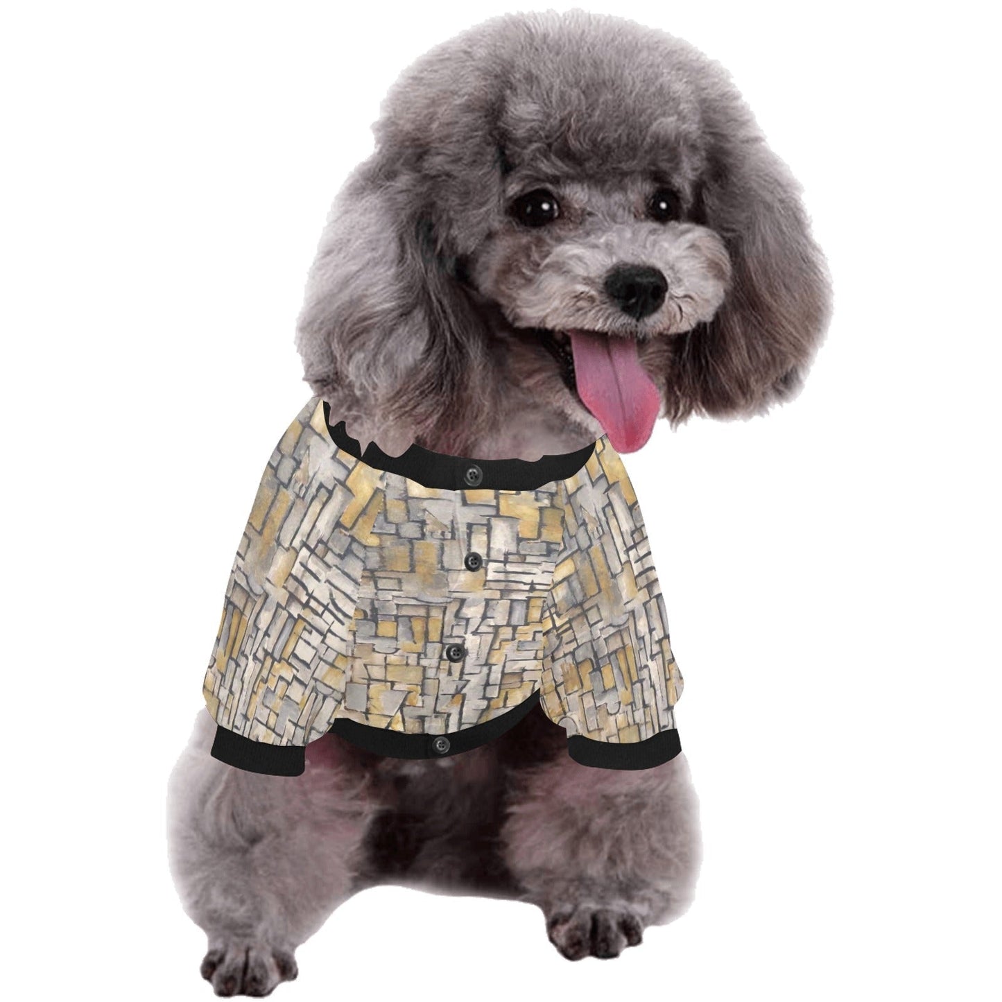 Pet Apparel Mondrian Tableau No Composition No VII Round main product image for dogs and cats