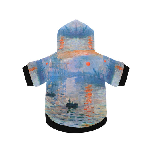 Pet Apparel Monet Impression Sunrise Button Hoodie l main product image for dogs and cats