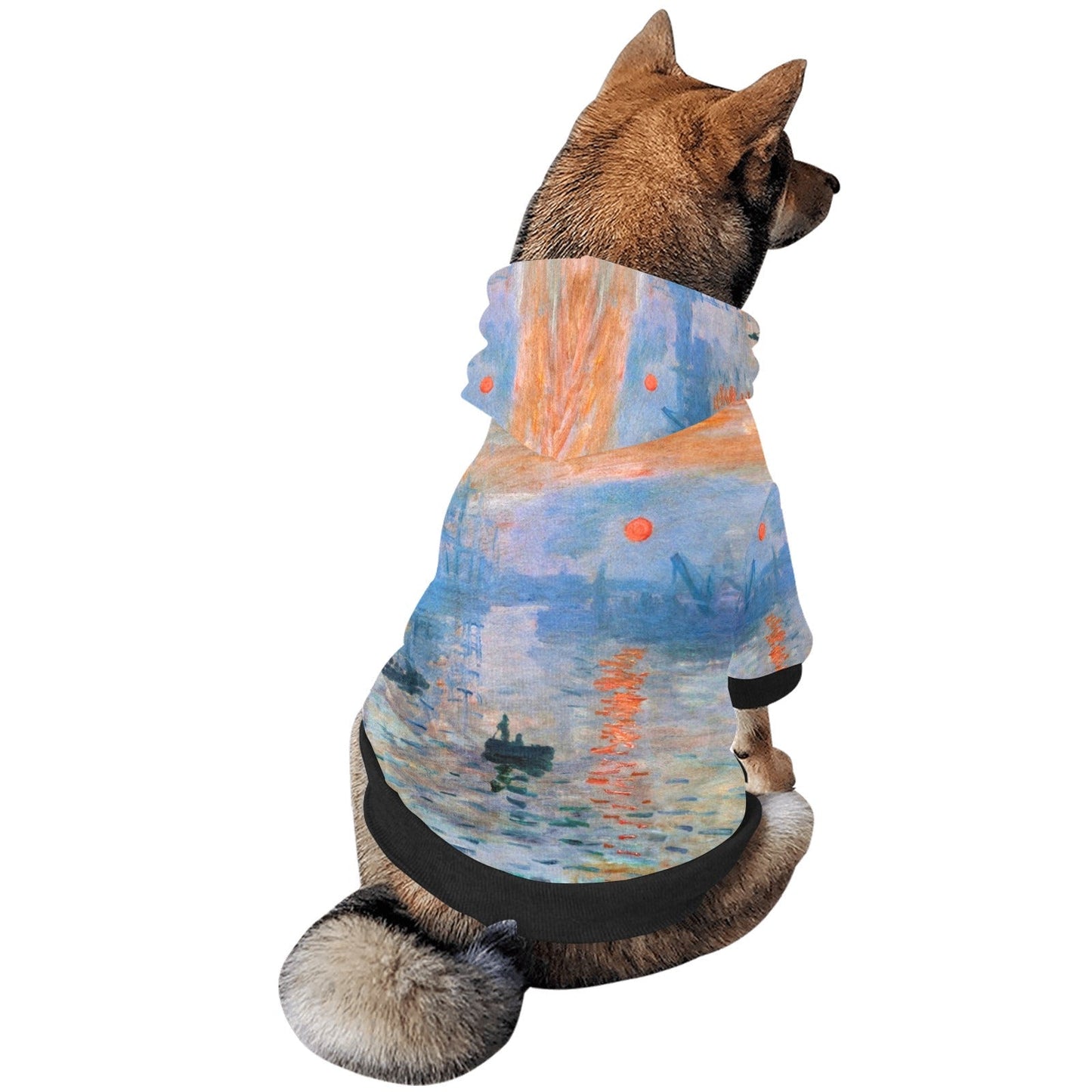 Pet Apparel Monet Impression Sunrise Button Hoodie l main product image for dogs and cats