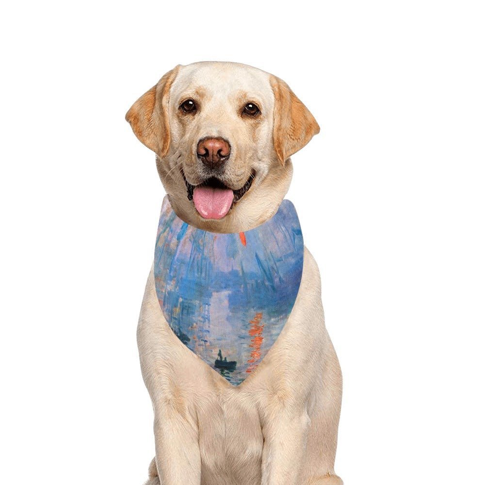 Pet Apparel Monet Impression Sunrise Double-Sided Bandana main product image for dogs and cats