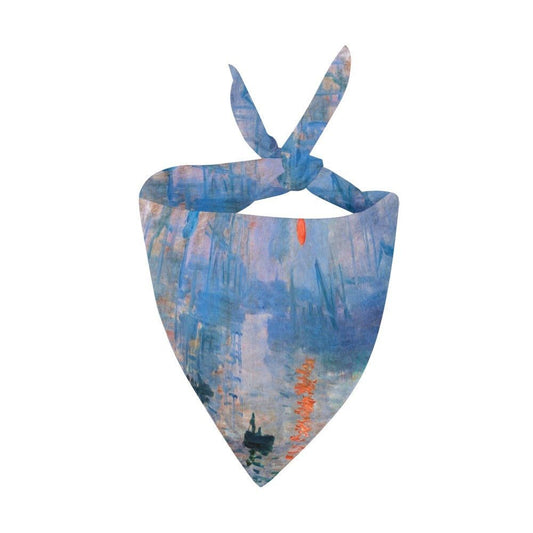 Pet Apparel Monet Impression Sunrise Double-Sided Bandana main product image for dogs and cats