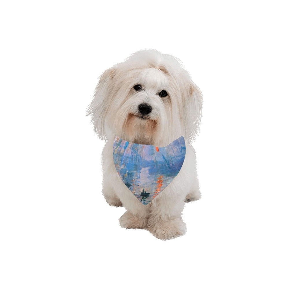 Pet Apparel Monet Impression Sunrise Double-Sided Bandana main product image for dogs and cats