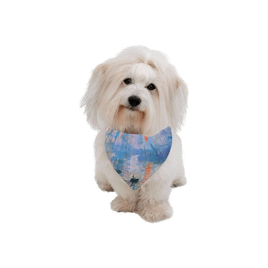 Pet Apparel Monet Impression Sunrise Double-Sided Bandana main product image for dogs and cats