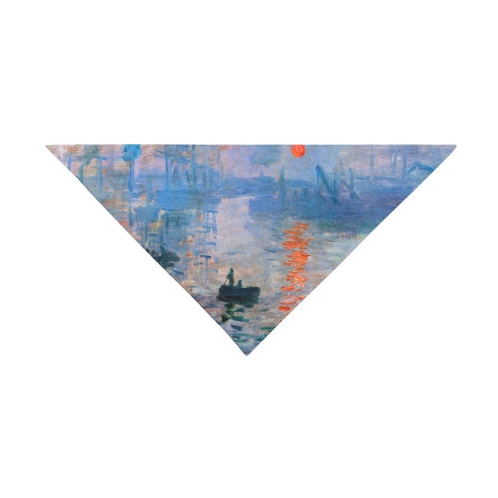 Pet Apparel Monet Impression Sunrise Double-Sided Bandana main product image for dogs and cats