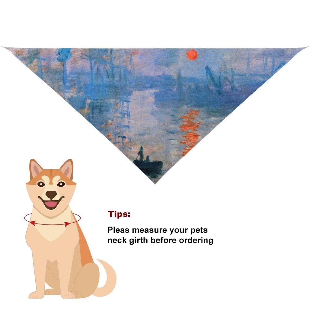 Pet Supply Monet Impression Sunrise Scarf for Daily Use main product image for dogs and cats