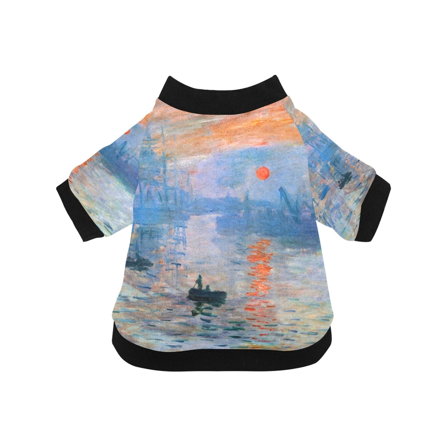 Pet Apparel Monet Impression Sunrise Round Neck Shirt t main product image for dogs and cats