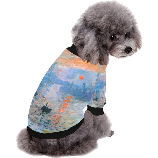 Pet Apparel Monet Impression Sunrise Round Neck Shirt t main product image for dogs and cats
