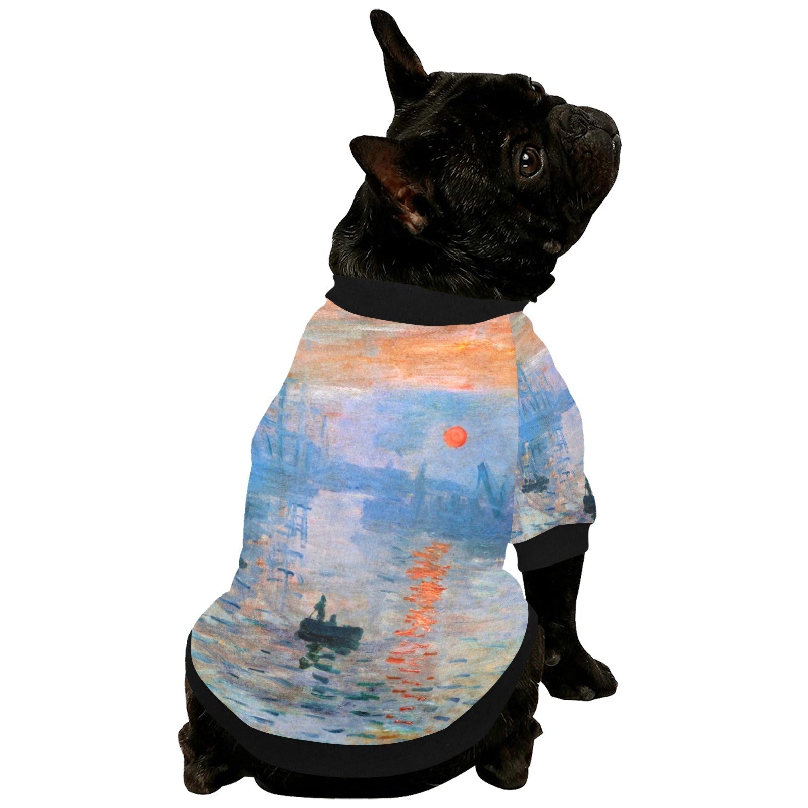 Pet Apparel Monet Impression Sunrise Round Neck Shirt t main product image for dogs and cats