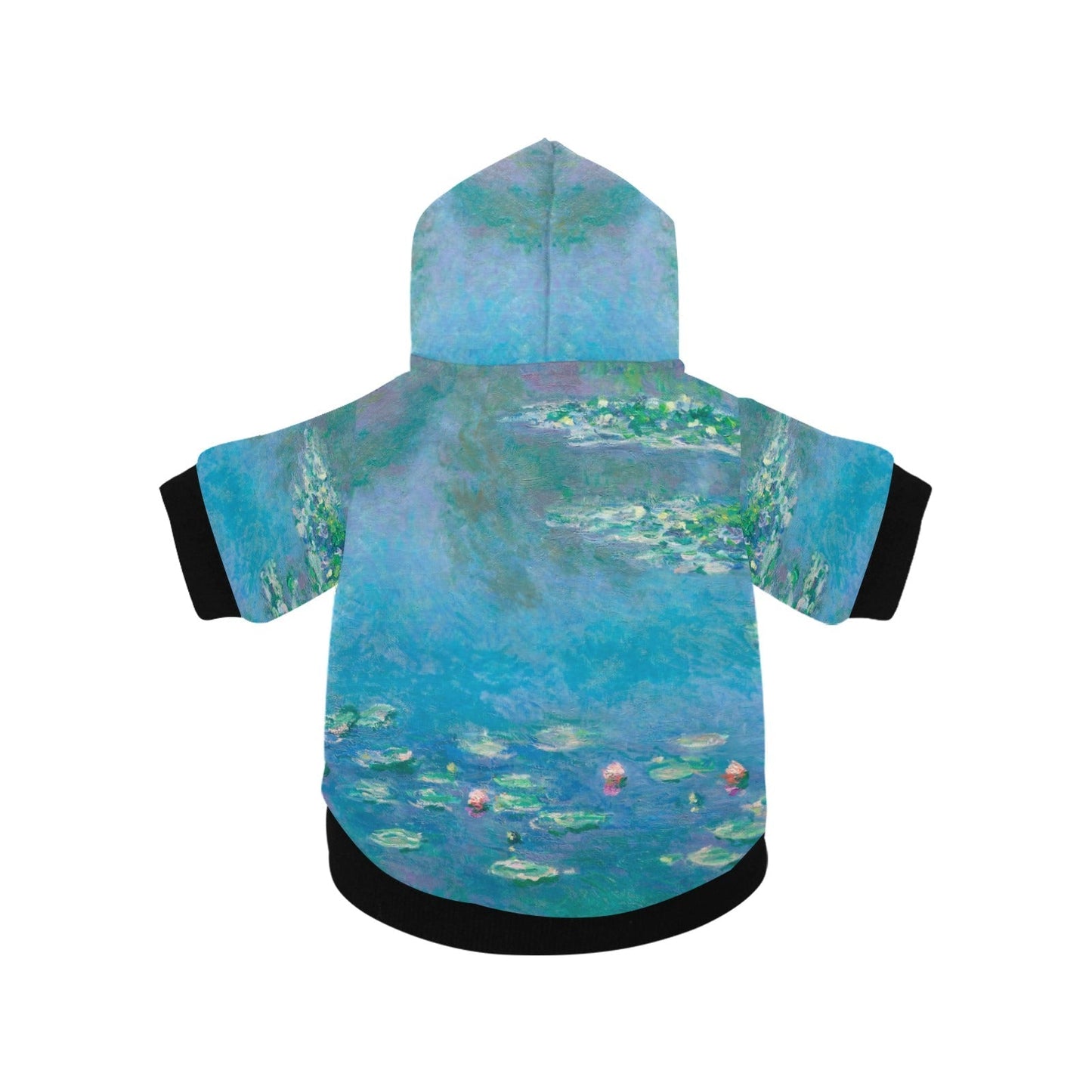 Pet Apparel Monet Water Lilies Button Hoodie for Daily Use main product image for dogs and cats