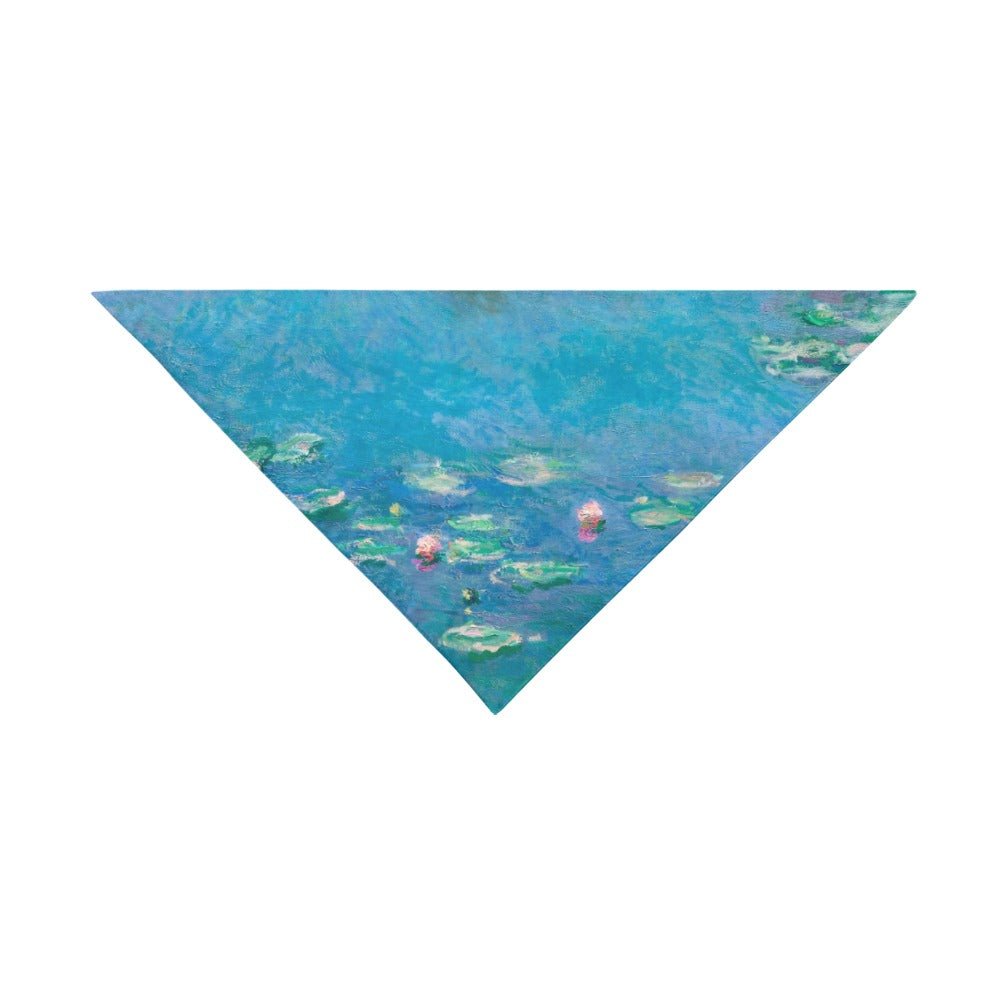 Pet Apparel Monet Water Lilies Double-Sided Bandana main product image for dogs and cats