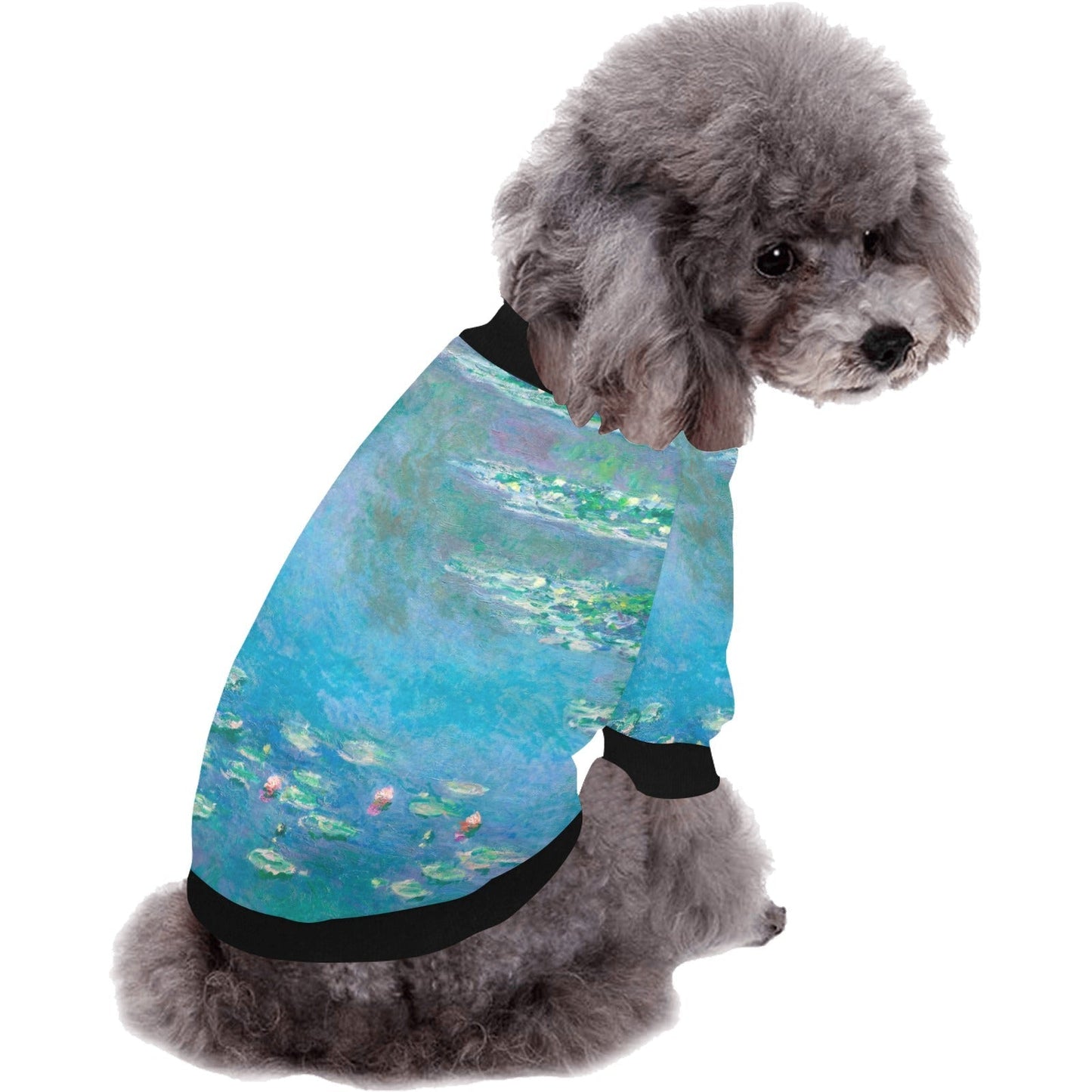 Pet Apparel Monet Water Lilies Round Neck Shirt for Comfort main product image for dogs and cats