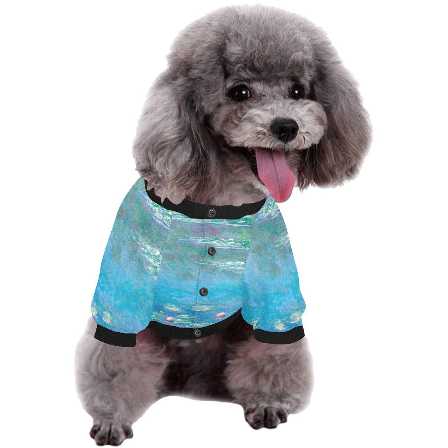 Pet Apparel Monet Water Lilies Round Neck Shirt for Comfort main product image for dogs and cats