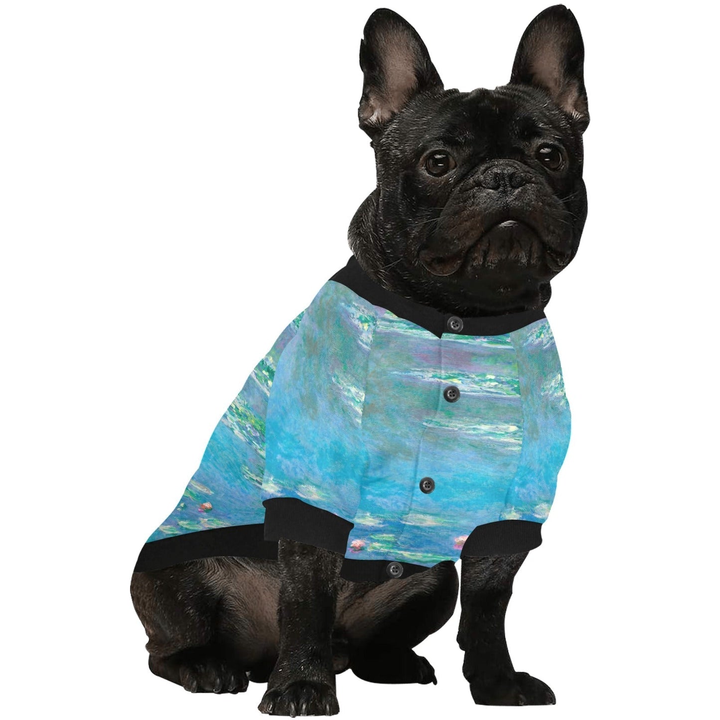 Pet Apparel Monet Water Lilies Round Neck Shirt for Comfort main product image for dogs and cats