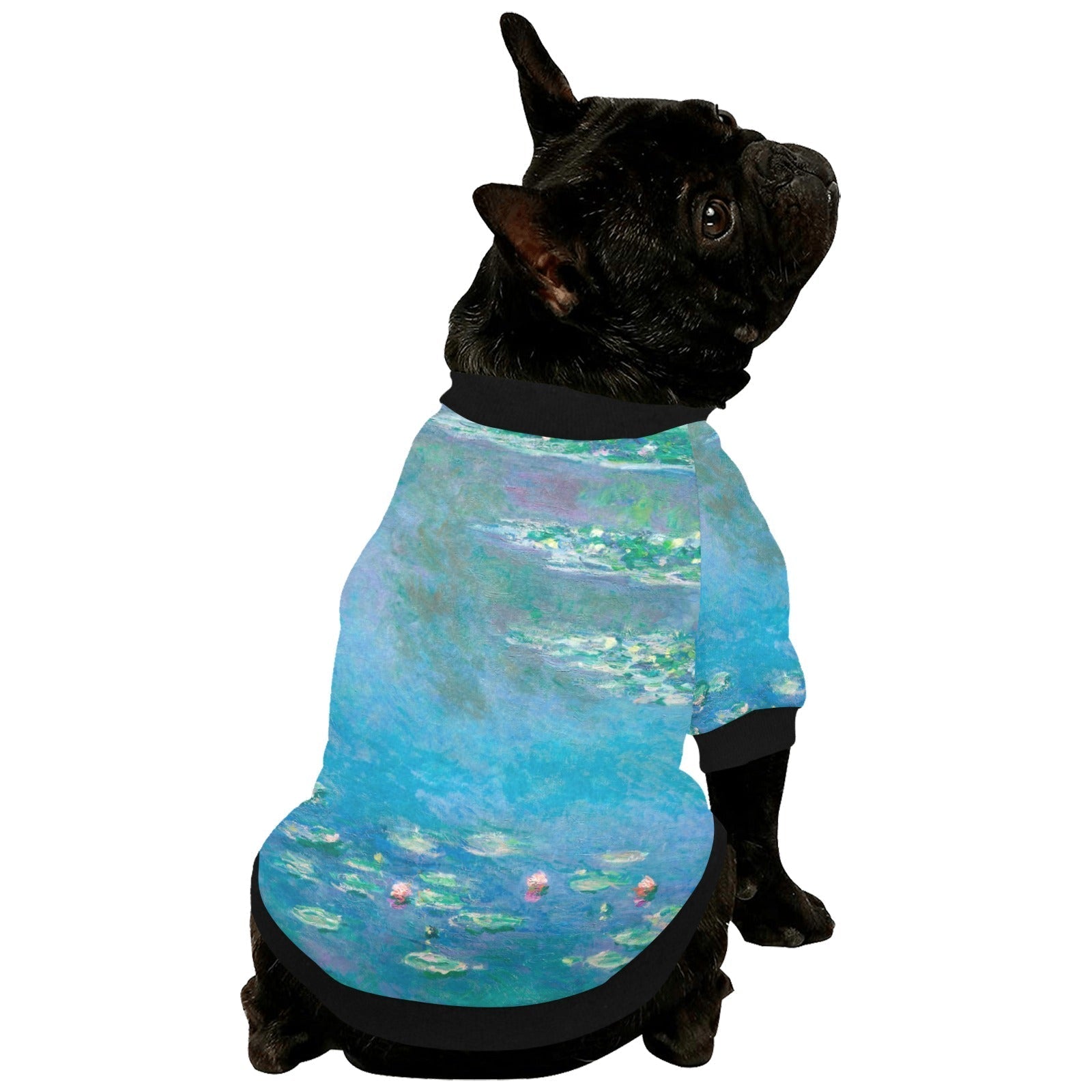 Pet Apparel Monet Water Lilies Round Neck Shirt for Comfort main product image for dogs and cats