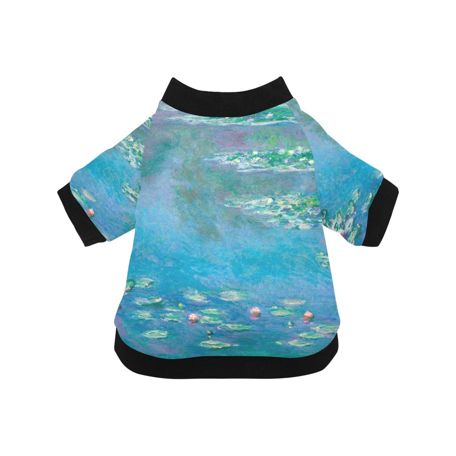 Pet Apparel Monet Water Lilies Round Neck Shirt for Comfort main product image for dogs and cats
