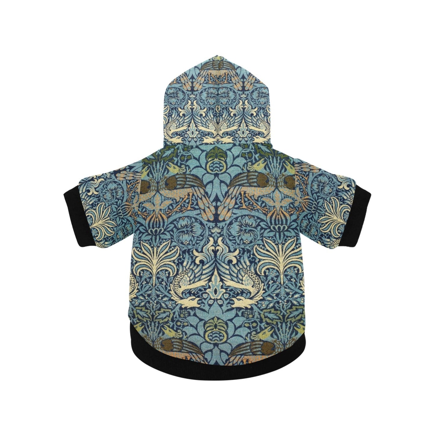 Pet Apparel Morris Peacock and Dragon Button Hoodie main product image for dogs and cats