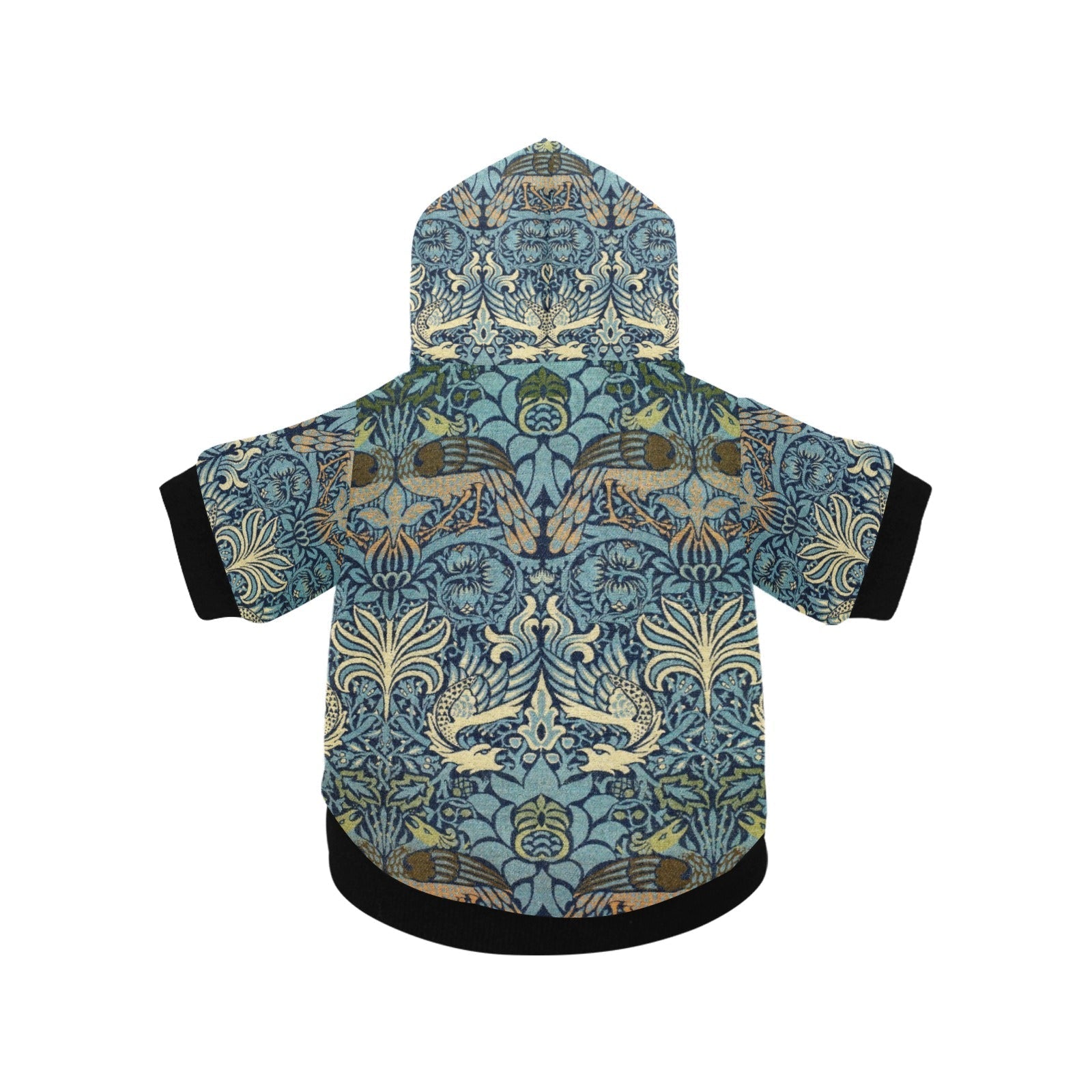 Pet Apparel Morris Peacock and Dragon Button Hoodie main product image for dogs and cats