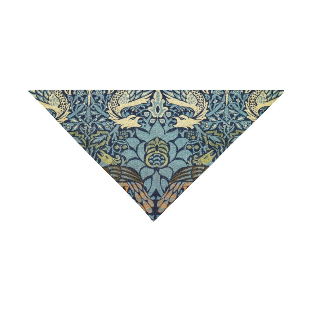 Pet Apparel Morris Peacock and Dragon Double-Sided Bandana main product image for dogs and cats