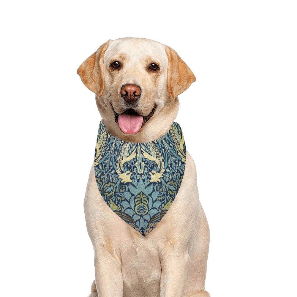 Pet Apparel Morris Peacock and Dragon Double-Sided Bandana main product image for dogs and cats