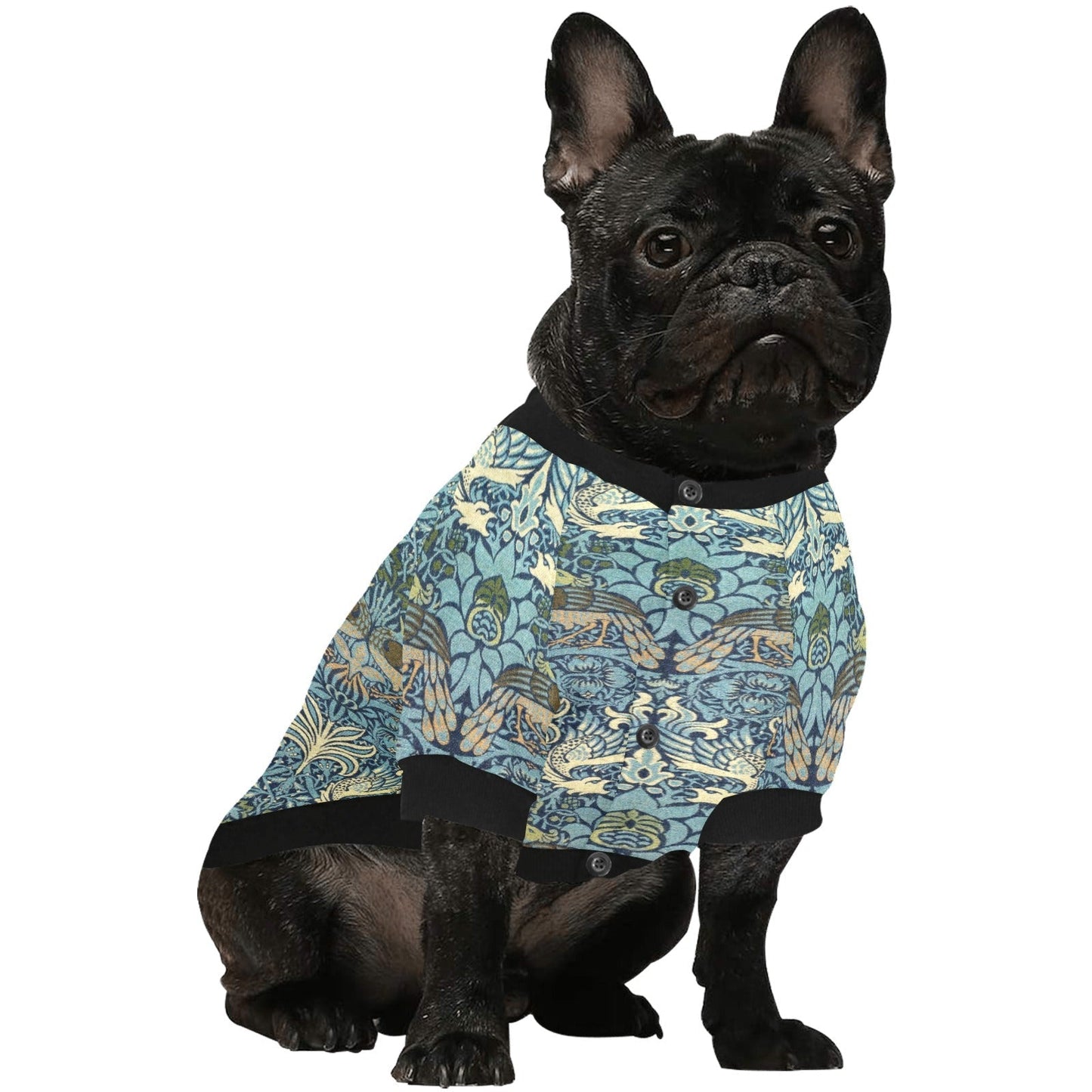 Pet Apparel Morris Peacock and Dragon Round Neck Shirt main product image for dogs and cats