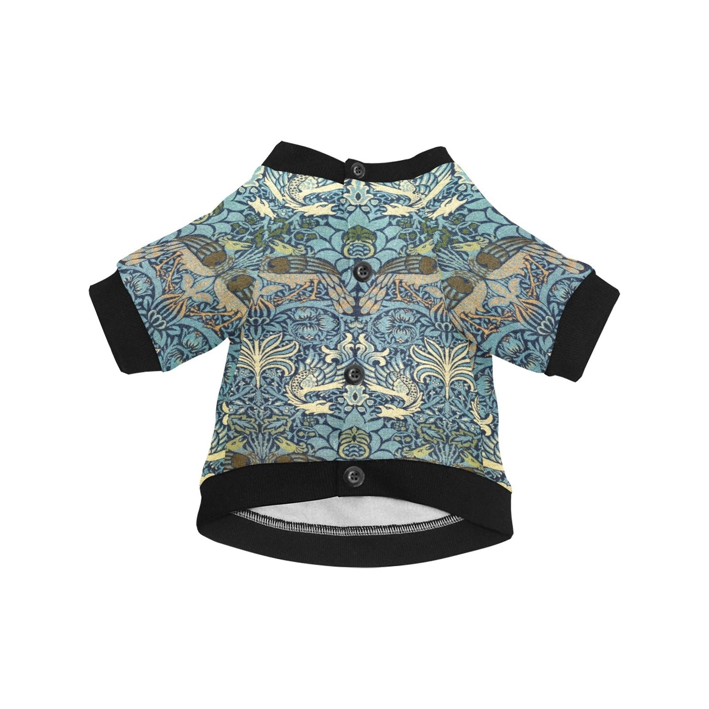 Pet Apparel Morris Peacock and Dragon Round Neck Shirt main product image for dogs and cats