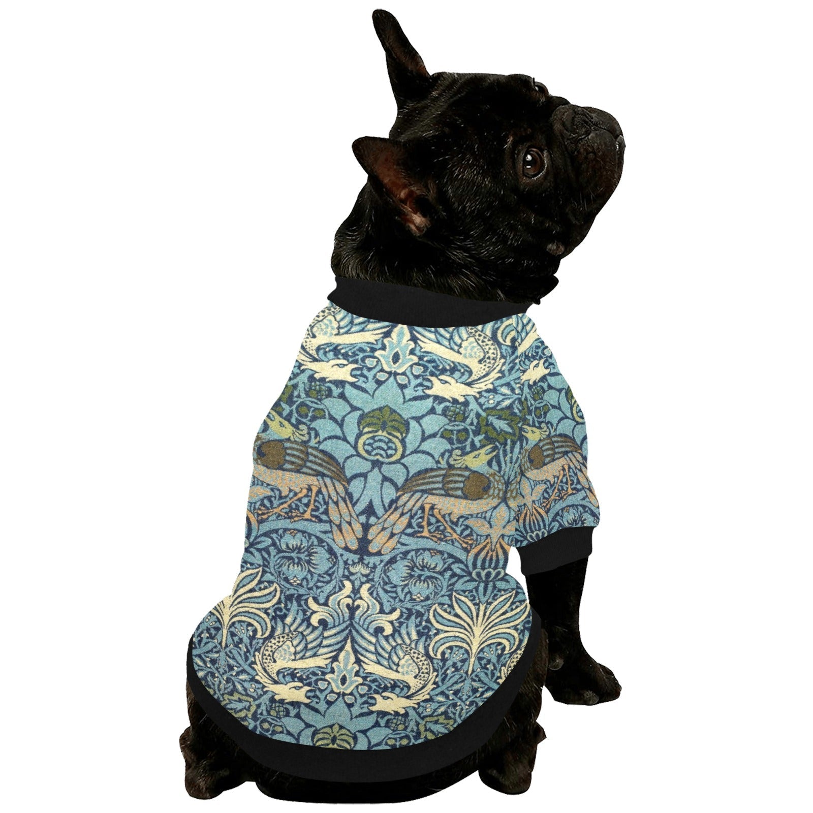 Pet Apparel Morris Peacock and Dragon Round Neck Shirt main product image for dogs and cats