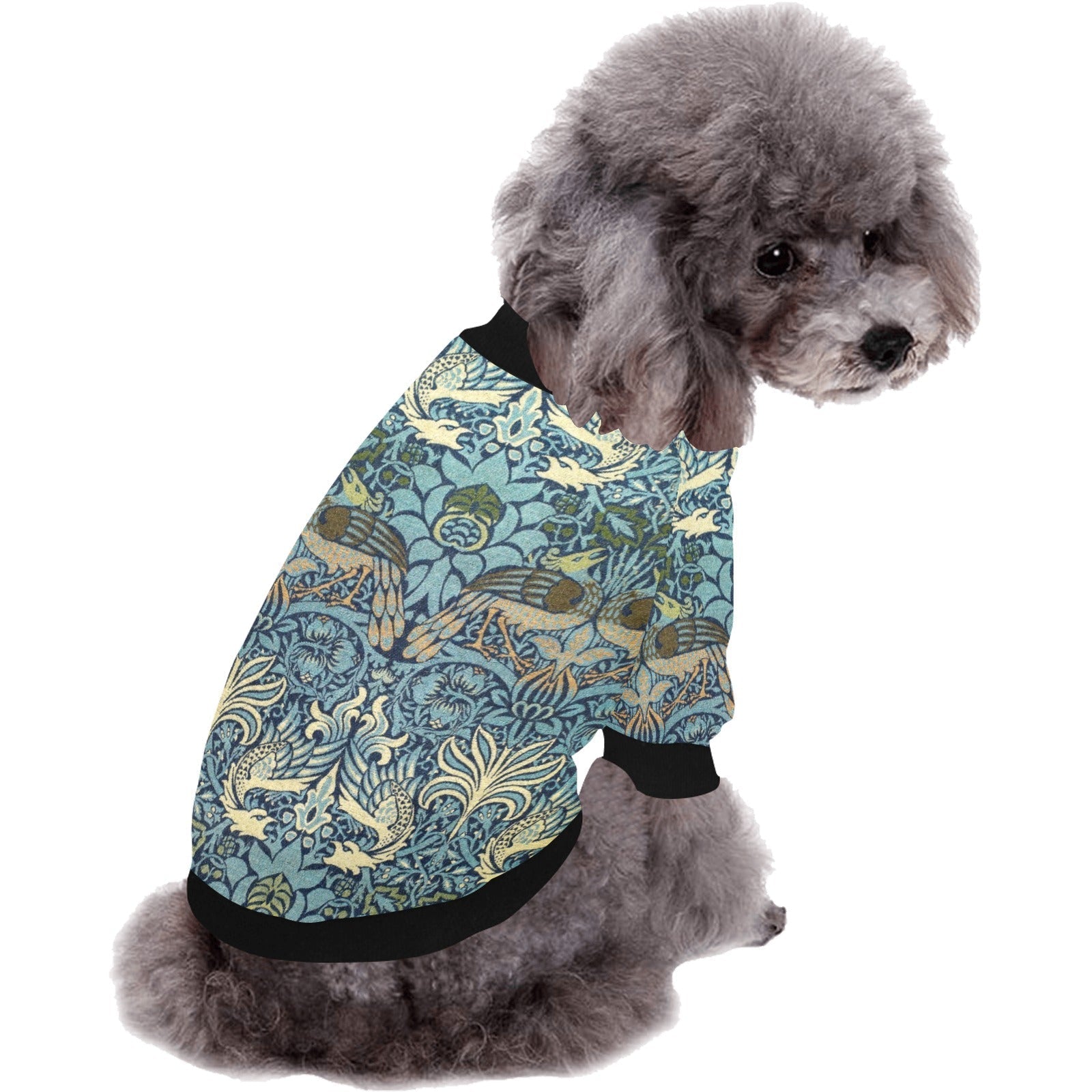 Pet Apparel Morris Peacock and Dragon Round Neck Shirt main product image for dogs and cats