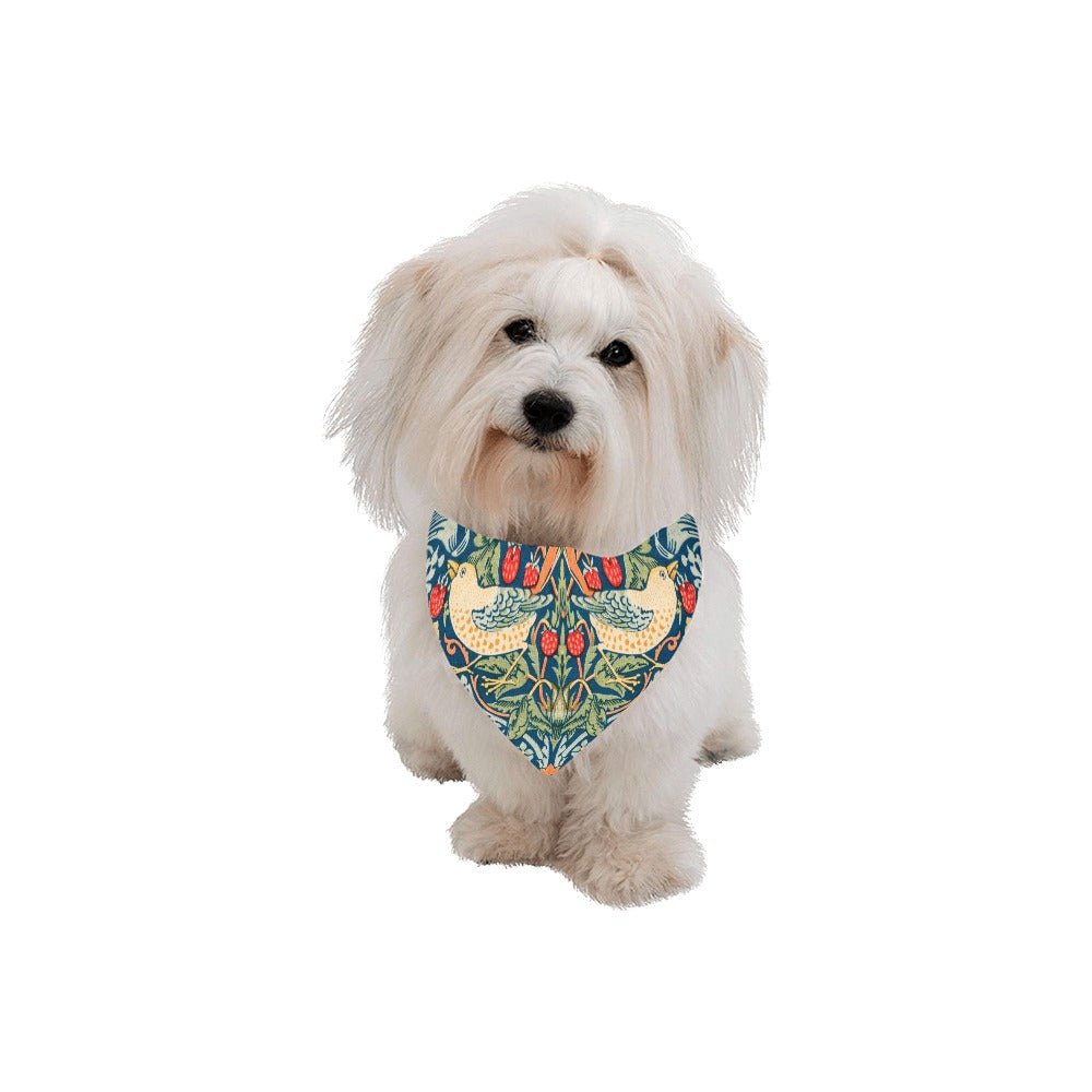 Pet Apparel Morris Strawberry Thief Double-Sided Bandana main product image for dogs and cats