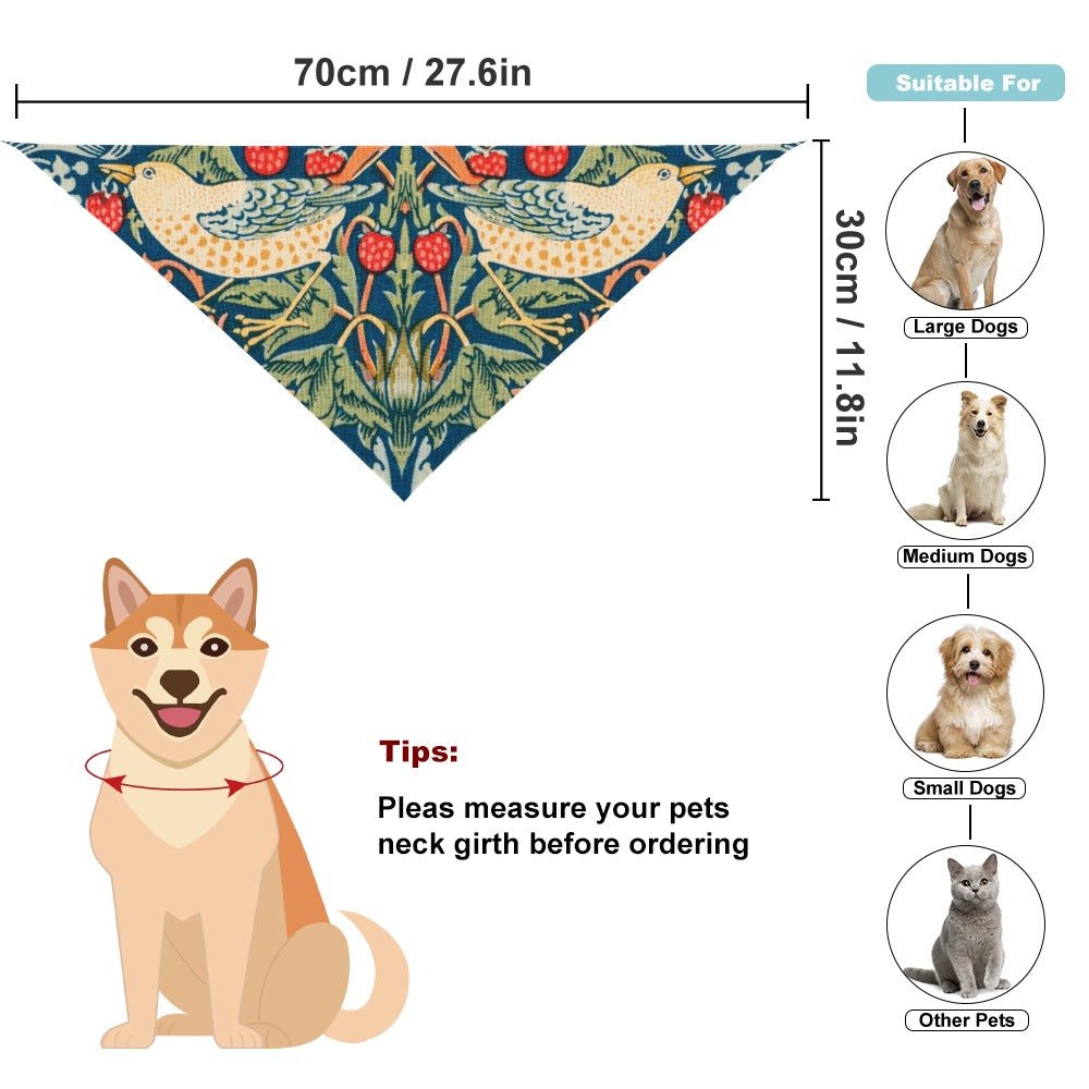 Pet Supply Morris Strawberry Thief Scarf for Daily Use main product image for dogs and cats