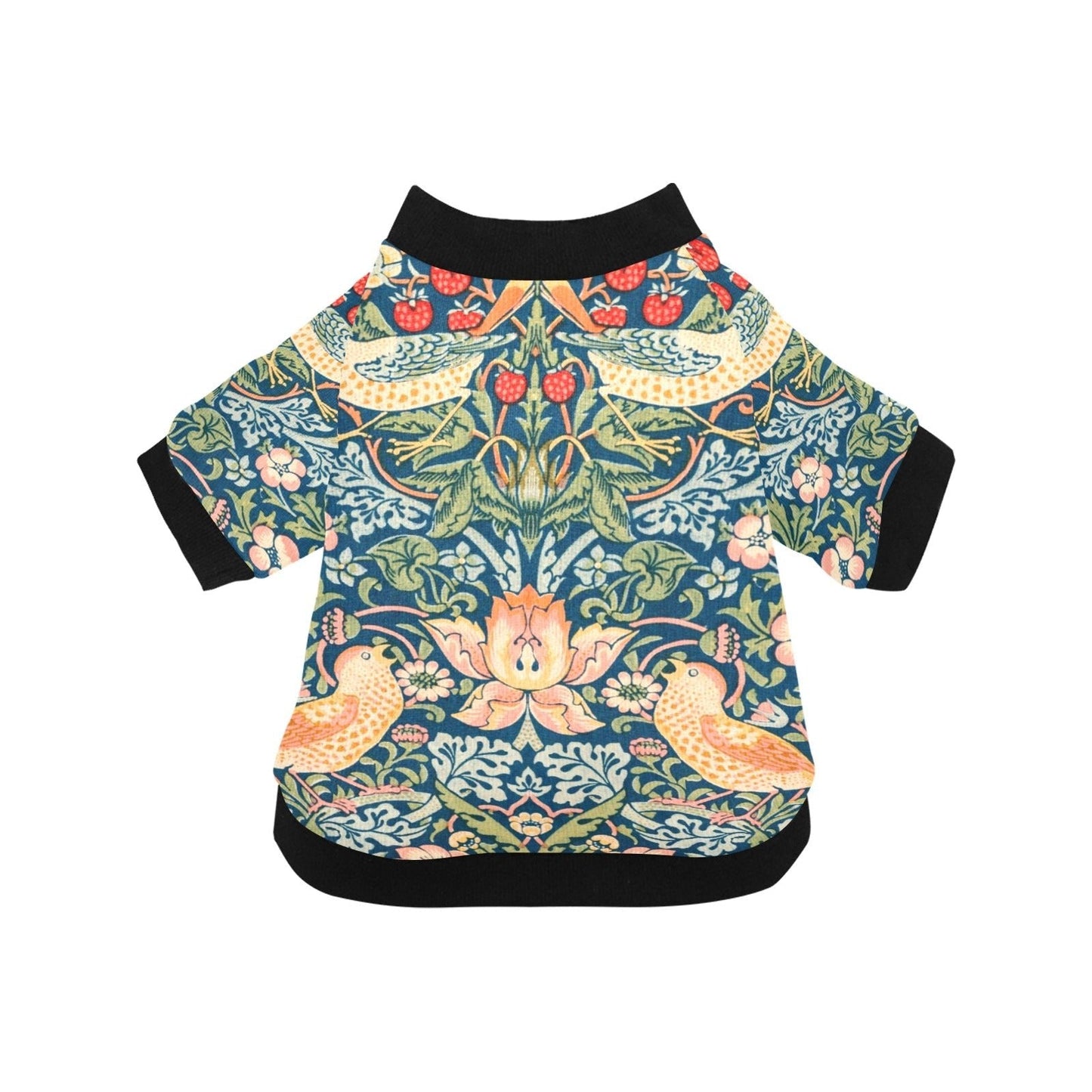 Pet Apparel Morris Strawberry Thief Round Neck Shirt main product image for dogs and cats