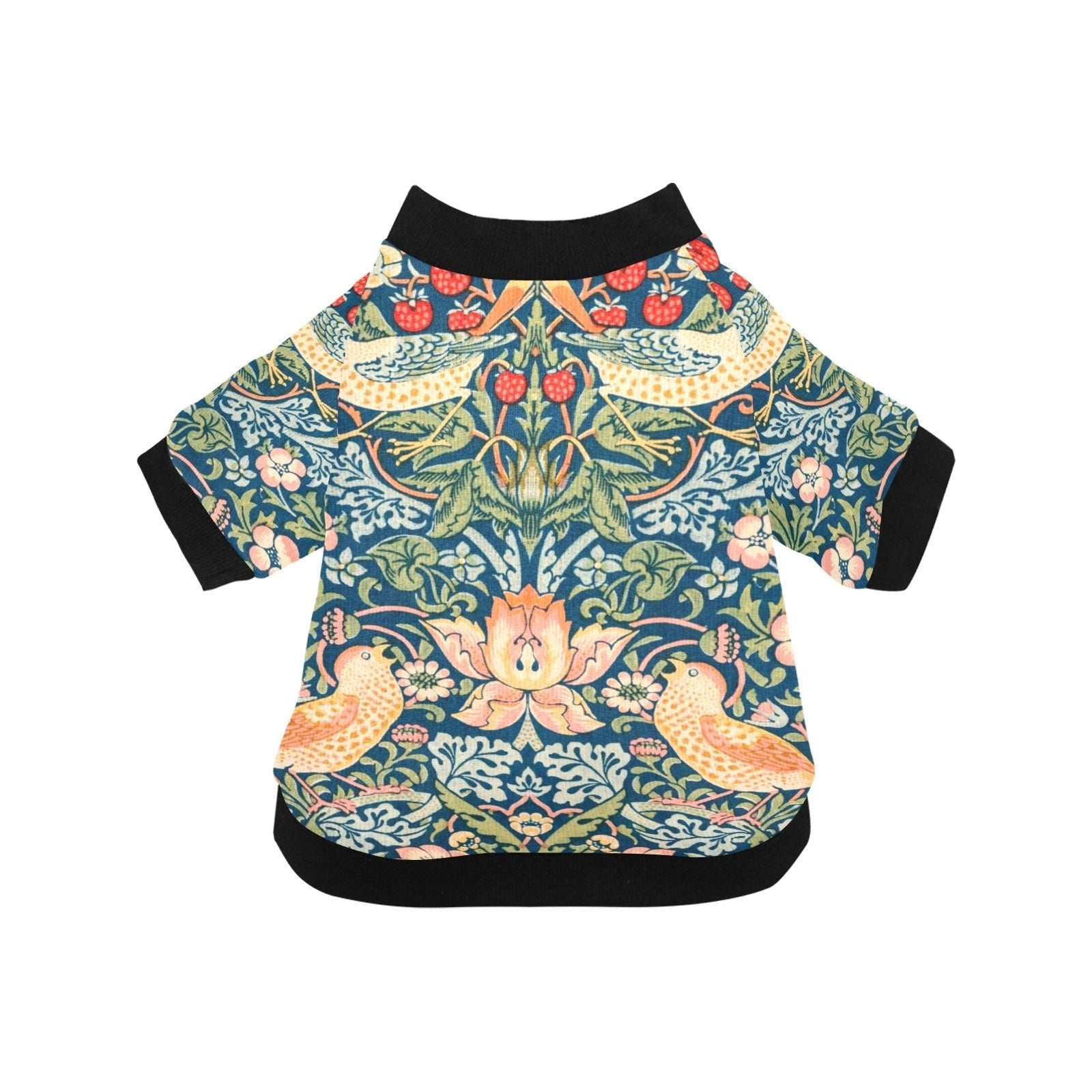 Pet Apparel Morris Strawberry Thief Round Neck Shirt main product image for dogs and cats