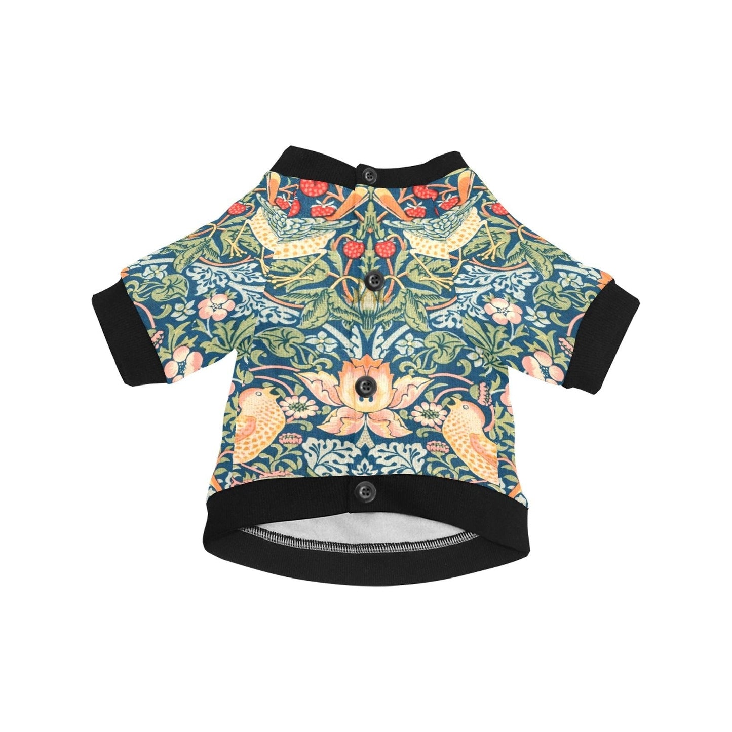 Pet Apparel Morris Strawberry Thief Round Neck Shirt main product image for dogs and cats