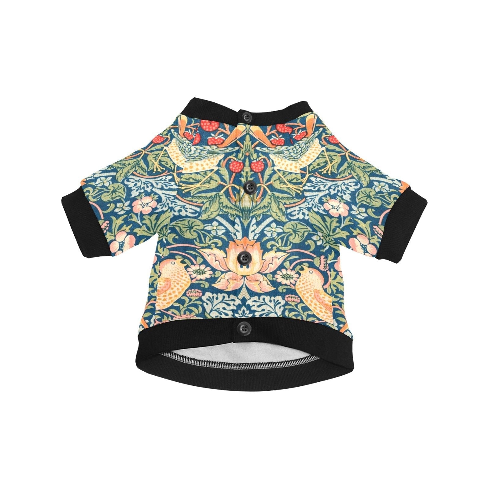 Pet Apparel Morris Strawberry Thief Round Neck Shirt main product image for dogs and cats