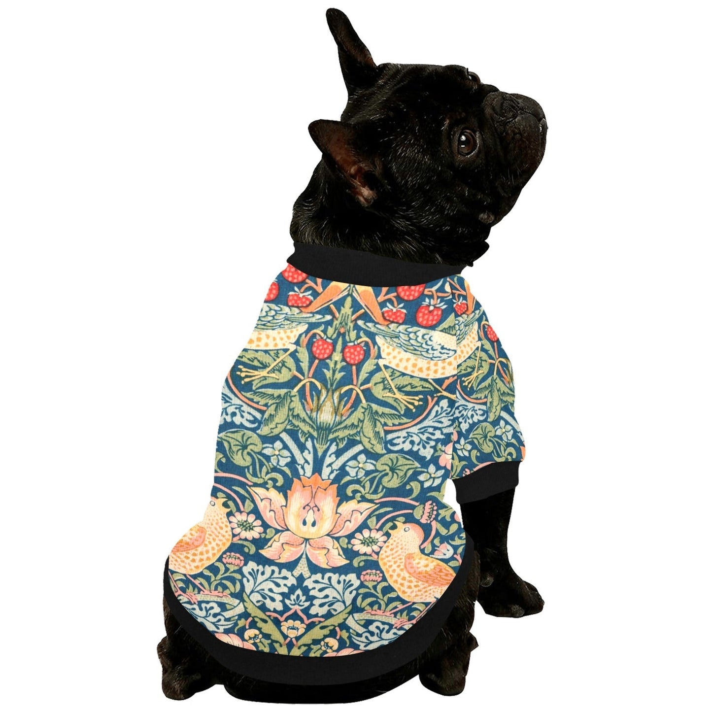 Pet Apparel Morris Strawberry Thief Round Neck Shirt main product image for dogs and cats